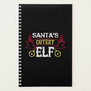 Der Niedliche Elf des Weihnachtsmannes Planer