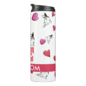 Der Niedliche französische Bulldoghund am Valentin Thermosbecher (Nach rechts gedreht)