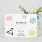 Der niedliche Geburtstag des Kawaii Einladung (Stehend Vorderseite)