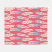 Der niedliche gefärbte boho Musterpastell versieht Fleecedecke (Vorderseite (Horizontal))