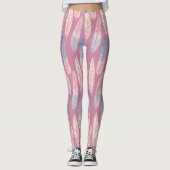 Der niedliche gefärbte boho Musterpastell versieht Leggings (Vorderseite)