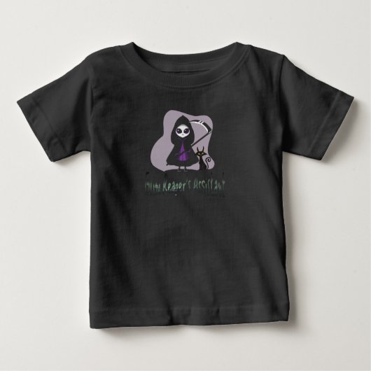Der niedliche grimmige Sensenmann des Grim Sensenm Baby T-shirt (Vorderseite)
