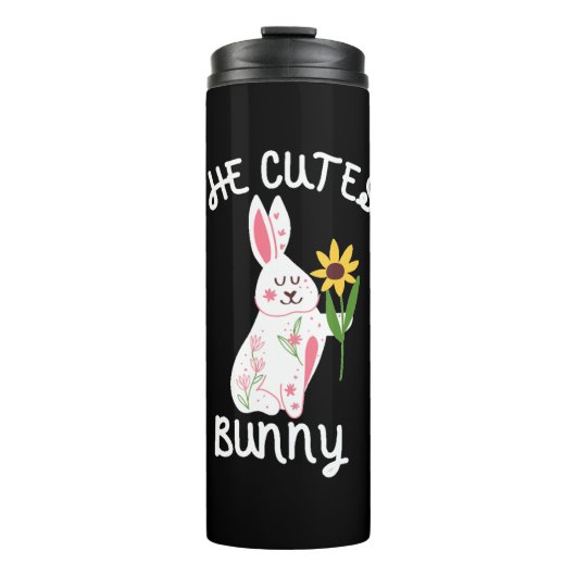 Der Niedliche Hase Thermosbecher (Vorderseite)