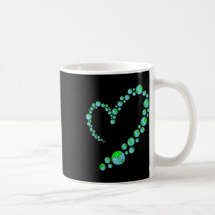 Der Niedliche Herztag rettet die Umwelt des Planet Kaffeetasse
