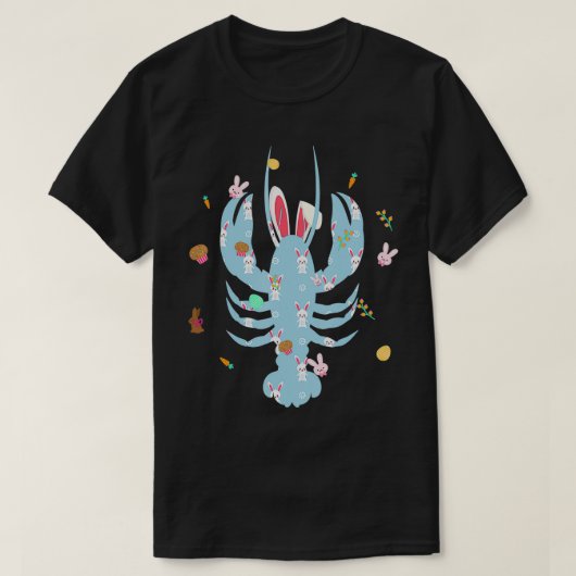 Der Niedliche Hummer Lover Oaster Bunny Costume Ei T-Shirt (Design vorne)