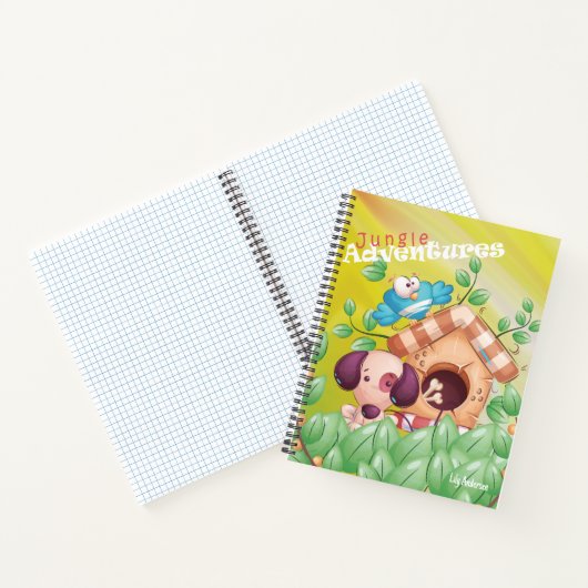 Der Niedliche Hund für das Adventure-Notebook mit Notizblock (Innenseite)