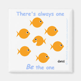 Der niedliche Inspirational Cartoon "dort ist Magnet