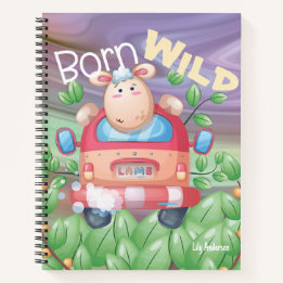 Der Niedliche Lamm des Adventure-Notebooks Notizblock