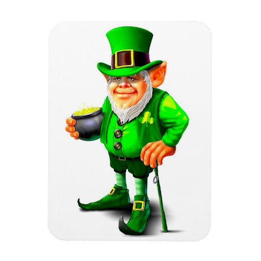 Der NIEDLICHE LEPRECHAUN-Magnet Magnet (Vertikal)