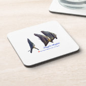 Der Niedliche Longfin Batfish Getränkeuntersetzer (Linke Seite)