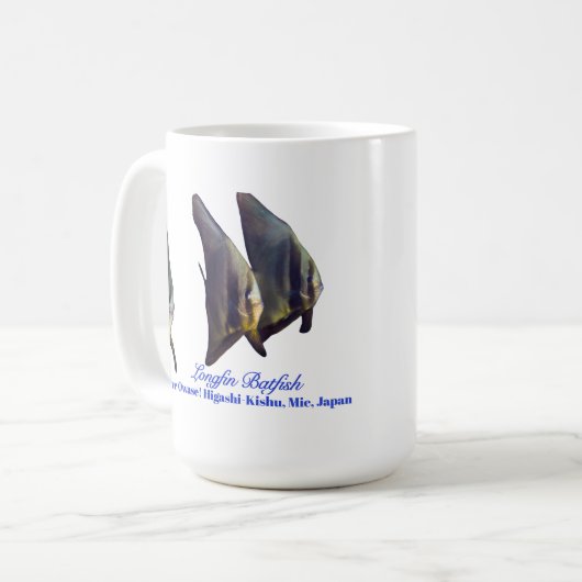 Der Niedliche Longfin Batfish Kaffeetasse (Vorderseite Links)
