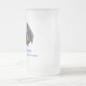 Der Niedliche Longfin Batfish Mattglas Bierglas (Mittel)