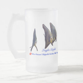 Der Niedliche Longfin Batfish Mattglas Bierglas