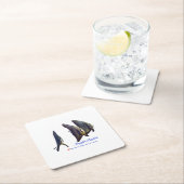 Der Niedliche Longfin Batfish Rechteckiger Pappuntersetzer (Vor Ort)