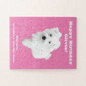 Der Niedliche maltesische Welpenhund Puzzle (Horizontal)