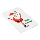 Der niedliche moderne Weihnachtsmann wünscht Ihnen Magnet (Rechte Seite)