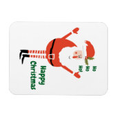 Der niedliche moderne Weihnachtsmann wünscht Ihnen Magnet (Horizontal)