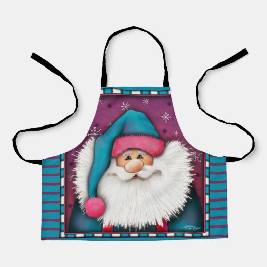 Der Niedliche Name des Kindes "Santa Customized Na Schürze (Vorderseite)