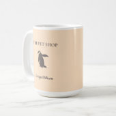 Der niedliche Pinguin der Heimtierwerkerei Kaffeetasse (Vorderseite Links)