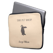 Der niedliche Pinguin der Heimtierwerkerei Laptopschutzhülle (Vorderseite Links)