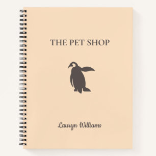 Der niedliche Pinguin der Heimtierwerkerei Notizblock
