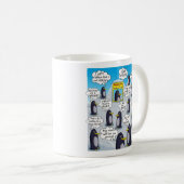 Der Niedliche Pinguin des Monats. Kaffeetasse (VorderseiteRechts)