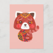 Der Niedliche rote Panda Postkarte (Vorderseite)
