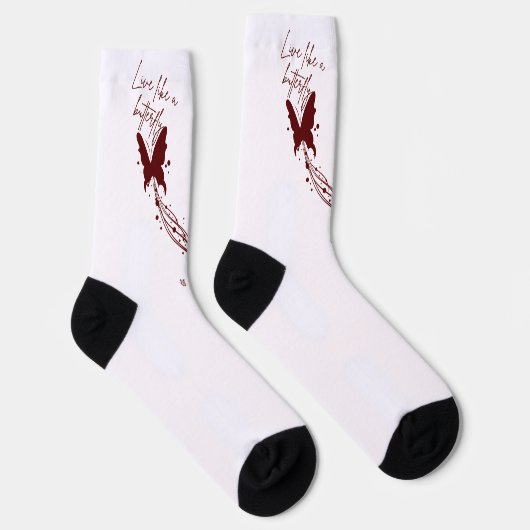 Der niedliche Schmetterling Socken (Rechts)