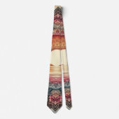 Der Niedliche Sonnenuntergang Ombre Neck Tie Krawatte (Vorderseite)
