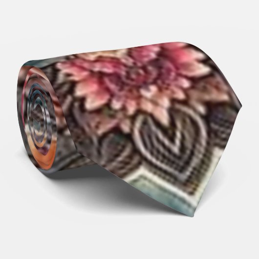 Der Niedliche Sonnenuntergang Ombre Neck Tie Krawatte (Gerollt)