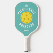 Der Niedliche Spaß der Pickleball Princess, der Aq Schläger (Rückseite)