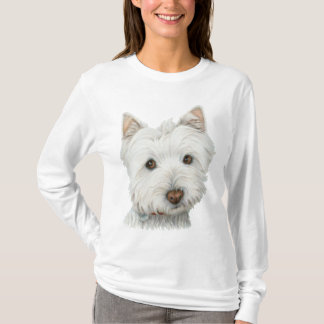 Der niedliche T - Shirt der Westie Hundekunst-Frau