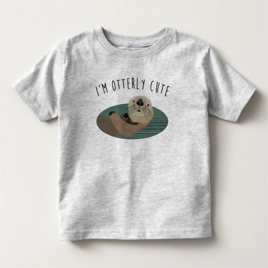 Der niedliche T - Shirt des Otter-Kleinkindes (Vorderseite)