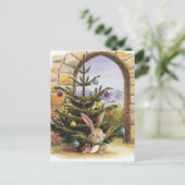 Der Niedliche Weihnachtsblitz bricht den Baum Postkarte (Stehend Vorderseite)