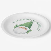 Der niedliche Weihnachtsmann für die Ferien Pappteller (Schrägansicht)