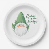 Der niedliche Weihnachtsmann für die Ferien Pappteller (Vorderseite)