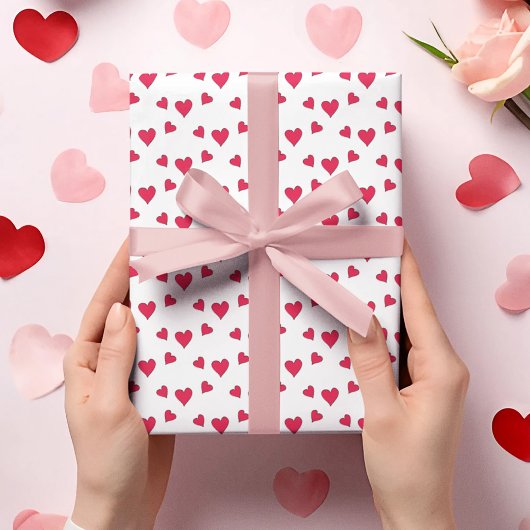 Der Niedliche Whimsical Moose Custom Valentine Day Geschenkpapier Set