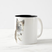 Der niedlichste Cairn-Terrier überhaupt! Zweifarbige Tasse (VorderseiteRechts)