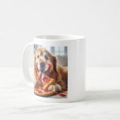 Der niedlichste Hund mit Pizza Kaffeetasse (Vorderseite Links)