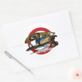 Der Nieuport 11 Runder Aufkleber (Umschlag)