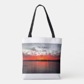 Der Nil, dramatischer Sonnenuntergang. Tasche (Rückseite)