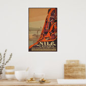 Der Nil Fluss Kunst Ägypten Reiseplakat Kairo Poster (Küche)