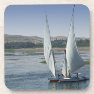 Der Nil und die als Getränkeuntersetzer