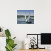 Der Nil und die als Poster (Heimbüro)