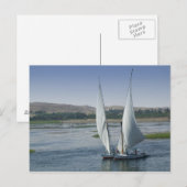Der Nil und die als Postkarte (Vorne/Hinten)