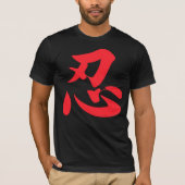 Der Ninja Ninjutsu der Männer schwarzer T - Shirt (Vorderseite)