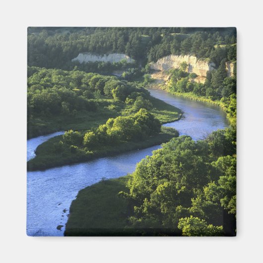 Der Niobrara-Fluss in der Nähe von Valentine Nebra Magnet (Vorne)