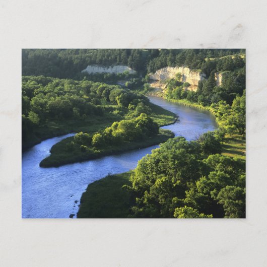 Der Niobrara-Fluss in der Nähe von Valentine Nebra Postkarte (Vorderseite)