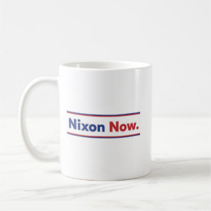 Der Nixon Now (Autoaufkleber wie auf Kurt Coba ges Kaffeetasse