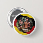 Der nomadische Eingeborene von Borneo-Insel Button (Vorne & Hinten)